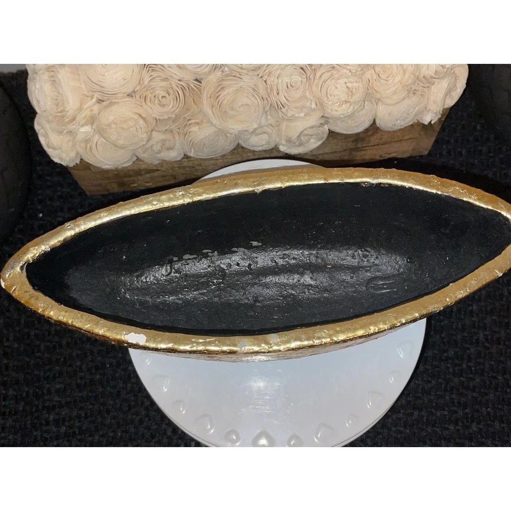 Anthropologie Studio Vine‎ Pot Gold Flake Design Plants Succulent Flower Pot